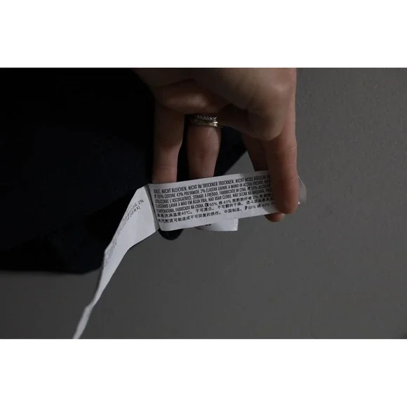 English Factory Navy Scallop Collar Button-Front Mini Dress - Picture 4 of 5